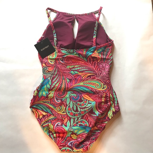 Ellen Tracy Swimsuit Power Paisley - Picture 14 of 16